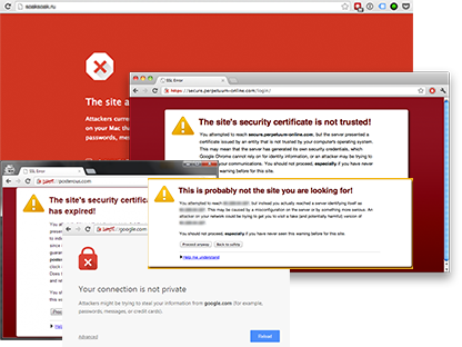 ssl error messages